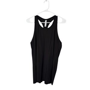 Athleta Black Athletic Sleeveless Tank Top Medium Tall